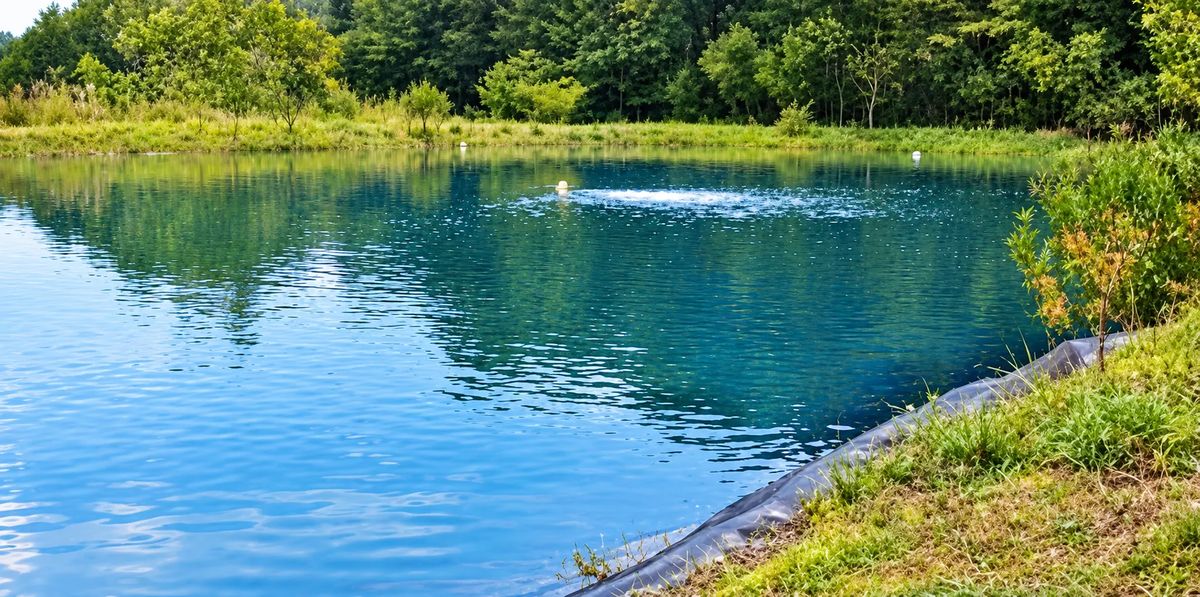 Vue d'ensemble du lac après l'application